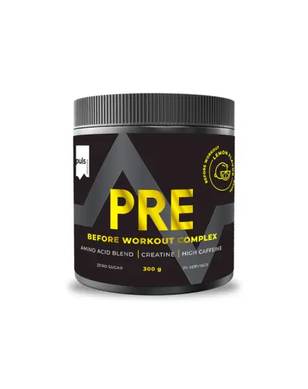 PULS Pre-workout powder, Lemon 300g